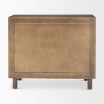 Astrid 36L x 17W x 30.3H Medium Brown Solid Wood 3 Drawer Cabinet