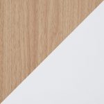 Astro Contemporary Natural and White Wood Coffee Table