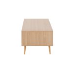 Astro Contemporary Natural and White Wood Coffee Table