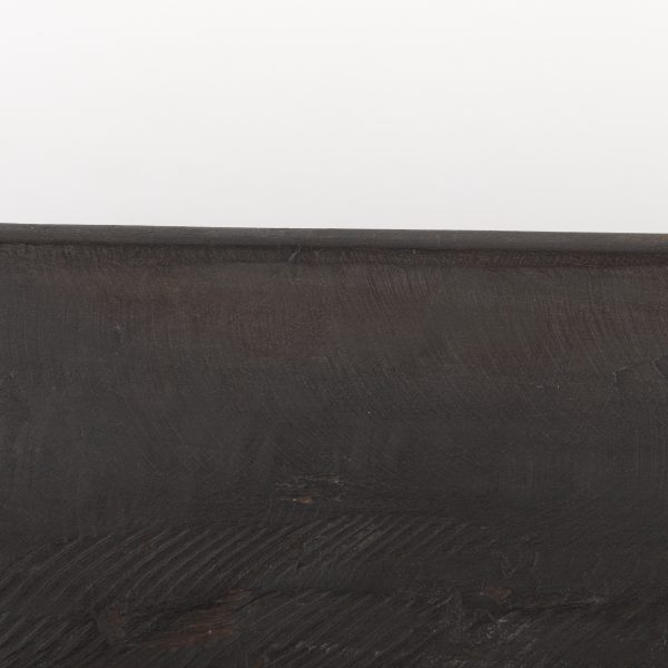 Athena Extra Large Oblong Black Brown Reclaimed Wood Bowl 6