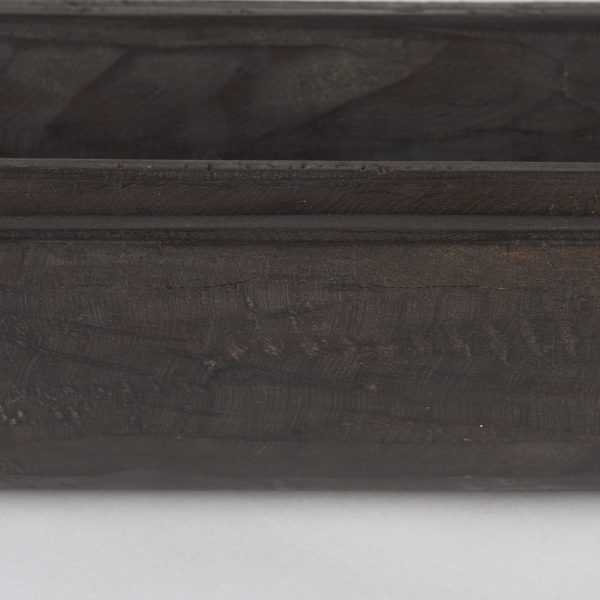 Athena Set of 2 Extra Large Black Brown Reclaimed Wood Trays 7