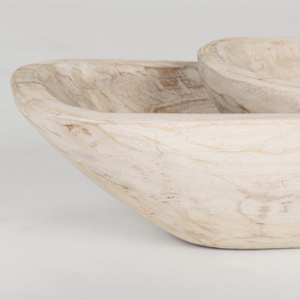 Athena Set of 2 Extra Large Light Wash Reclaimed Wood Trays 9