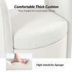 Athena White Hollowed-out Backrest Dining Chair with Storage