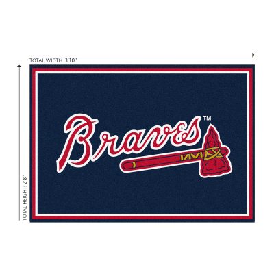 Atlanta Braves 3x4 Spirit Area Rug Officially Licensed MLB