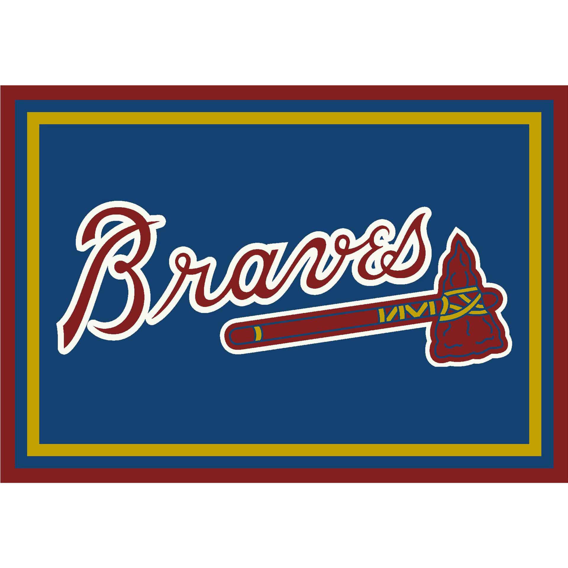 Atlanta Braves 4x6 Spirit Rug Officially Licensed Area Rug 2 Atlanta Braves 4x6 Spirit Rug Officially Licensed Area Rug - Image 2