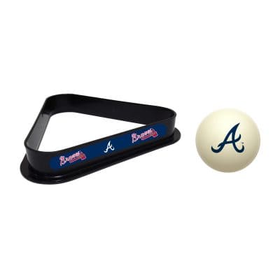 Atlanta Braves Billiards Triangle and Cue Ball Combo
