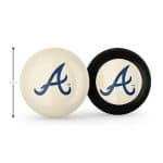 Atlanta Braves MLB Logo Cue Ball and 8 Ball 5 Atlanta Braves MLB Logo Cue Ball and 8 Ball