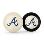 Atlanta Braves MLB Logo Cue Ball and 8 Ball 6 Atlanta Braves MLB Logo Cue Ball and 8 Ball