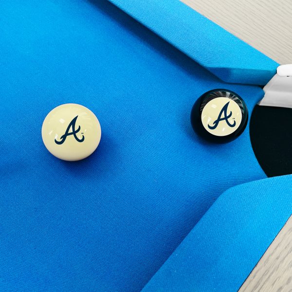 Atlanta Braves MLB Logo Cue Ball and 8 Ball