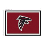 Atlanta Falcons 6x8 Spirit Area Rug Team Logo NFL Licensed