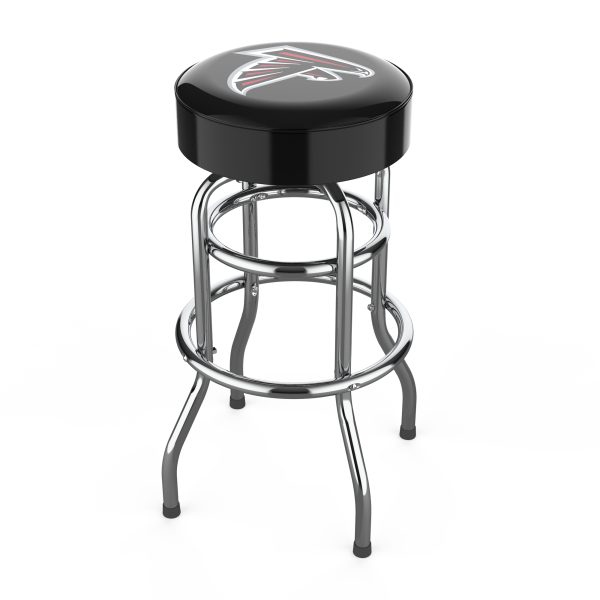 Atlanta Falcons Chrome Logo Commercial Grade Bar Stool 1