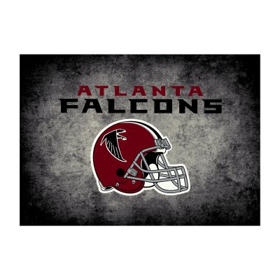 Atlanta Falcons Distressed 4x6 Area Rug Officially Licensed NFL