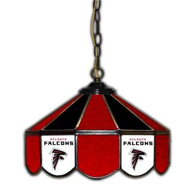 Atlanta Falcons Handcrafted Stained Glass 14-in Pub Light