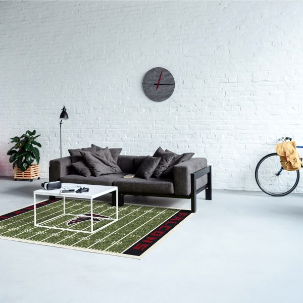 Atlanta Falcons Homefield 4x6 Football Field Area Rug 2