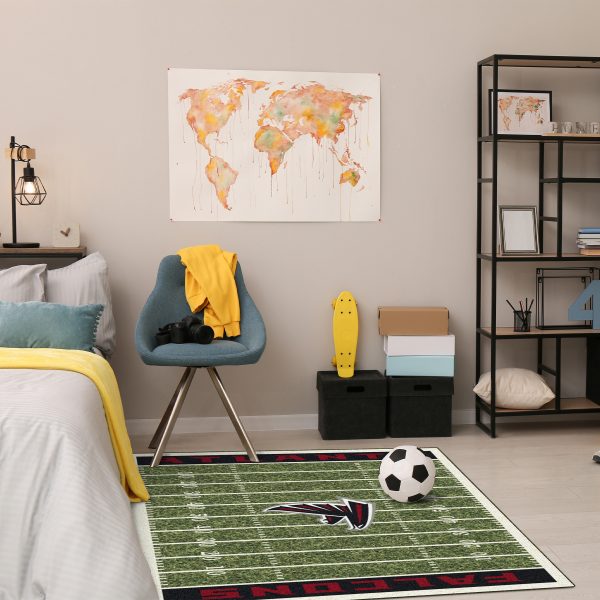 Atlanta Falcons Homefield 4x6 Football Field Area Rug 4