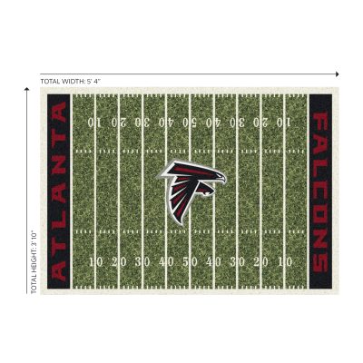 Atlanta Falcons Homefield 4x6 Football Field Area Rug