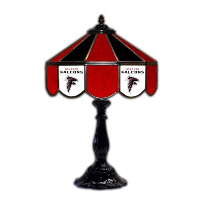 Atlanta Falcons Tiffany Style 21 inch Glass Table Lamp