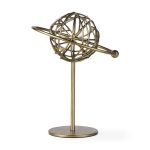 Atlas 10.0L x 8.0W x 12.0H Gold Metal Solar System Ornament