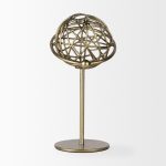 Atlas 10.0L x 8.0W x 12.0H Gold Metal Solar System Ornament