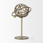 Atlas 10.0L x 8.0W x 12.0H Gold Metal Solar System Ornament
