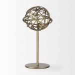 Atlas 10.0L x 8.0W x 12.0H Gold Metal Solar System Ornament
