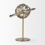 Atlas 10.0L x 8.0W x 12.0H Gold Metal Solar System Ornament