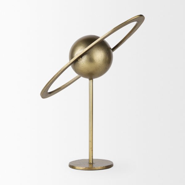 Atlas 15.0L x 7.0W x 16.0H Gold Metal Solar System Ornament 2