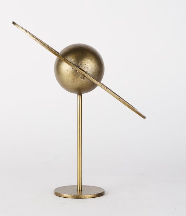 Atlas 15.0L x 7.0W x 16.0H Gold Metal Solar System Ornament 4