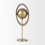 Atlas 15.0L x 7.0W x 16.0H Gold Metal Solar System Ornament
