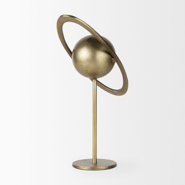 Atlas 15.0L x 7.0W x 16.0H Gold Metal Solar System Ornament 6