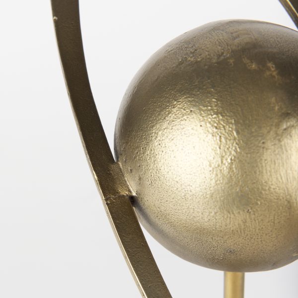 Atlas 15.0L x 7.0W x 16.0H Gold Metal Solar System Ornament 7