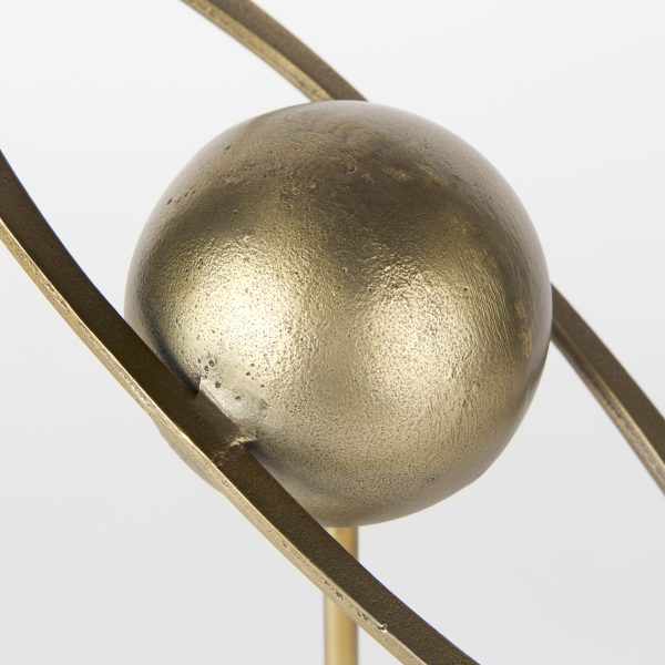 Atlas 15.0L x 7.0W x 16.0H Gold Metal Solar System Ornament 8
