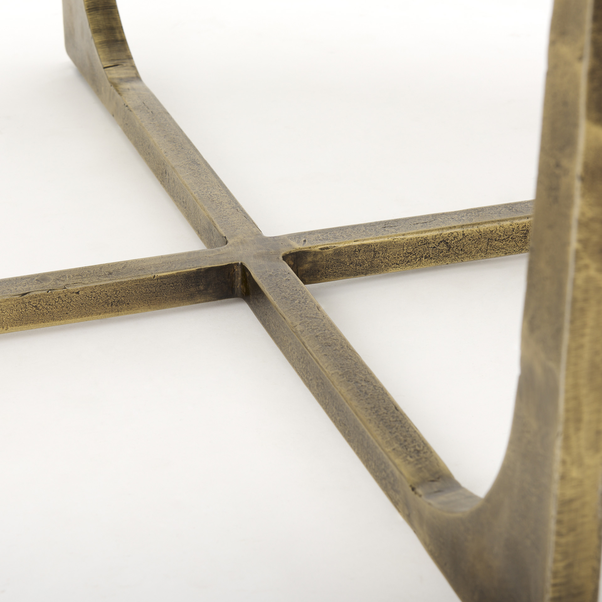 Atticus Marble and Antiqued Gold Metal Coffee Table 8 Atticus Marble and Antiqued Gold Metal Coffee Table - Image 8