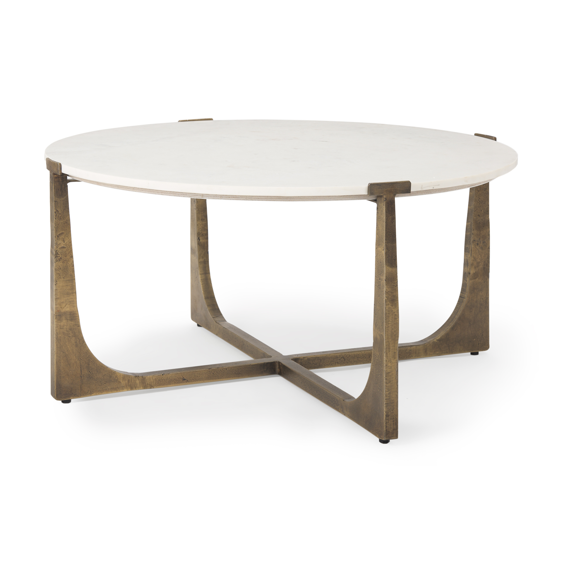 Atticus Marble and Antiqued Gold Metal Coffee Table 1 Atticus Marble and Antiqued Gold Metal Coffee Table