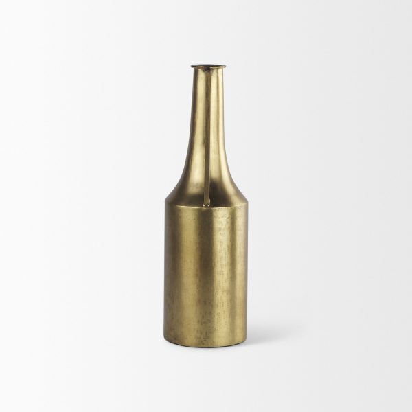 Aubrey Medium 18.0H Gold Iron Jug Vase 6
