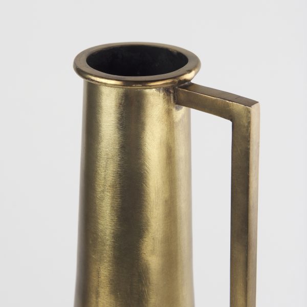 Aubrey Medium 18.0H Gold Iron Jug Vase 9