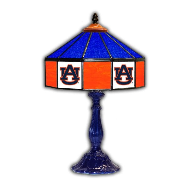 Auburn University 21 inch Glass Table Lamp