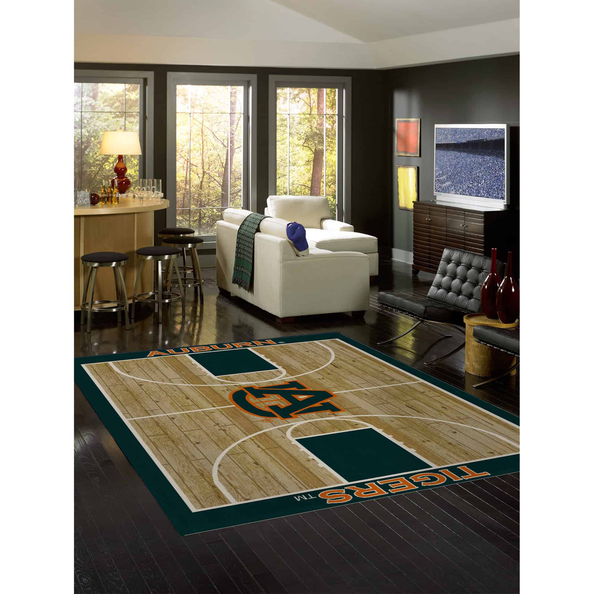 Auburn University 8x11 Courtside Rug 1 Auburn University 8x11 Courtside Rug