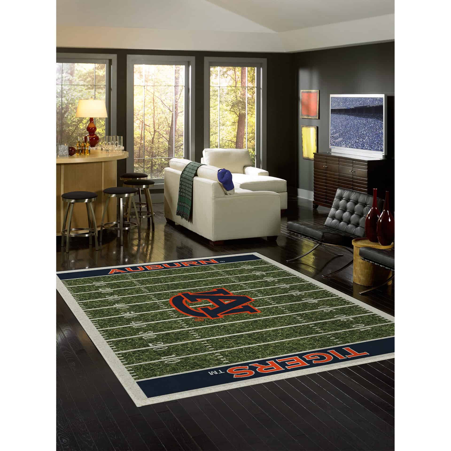 Auburn University 8x11 Homefield Rug 2 Auburn University 8x11 Homefield Rug - Image 2