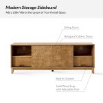August Seadrift Hexagonal Door TV Stand for 78 inch TVs 9 August Seadrift Hexagonal Door TV Stand for 78 inch TVs