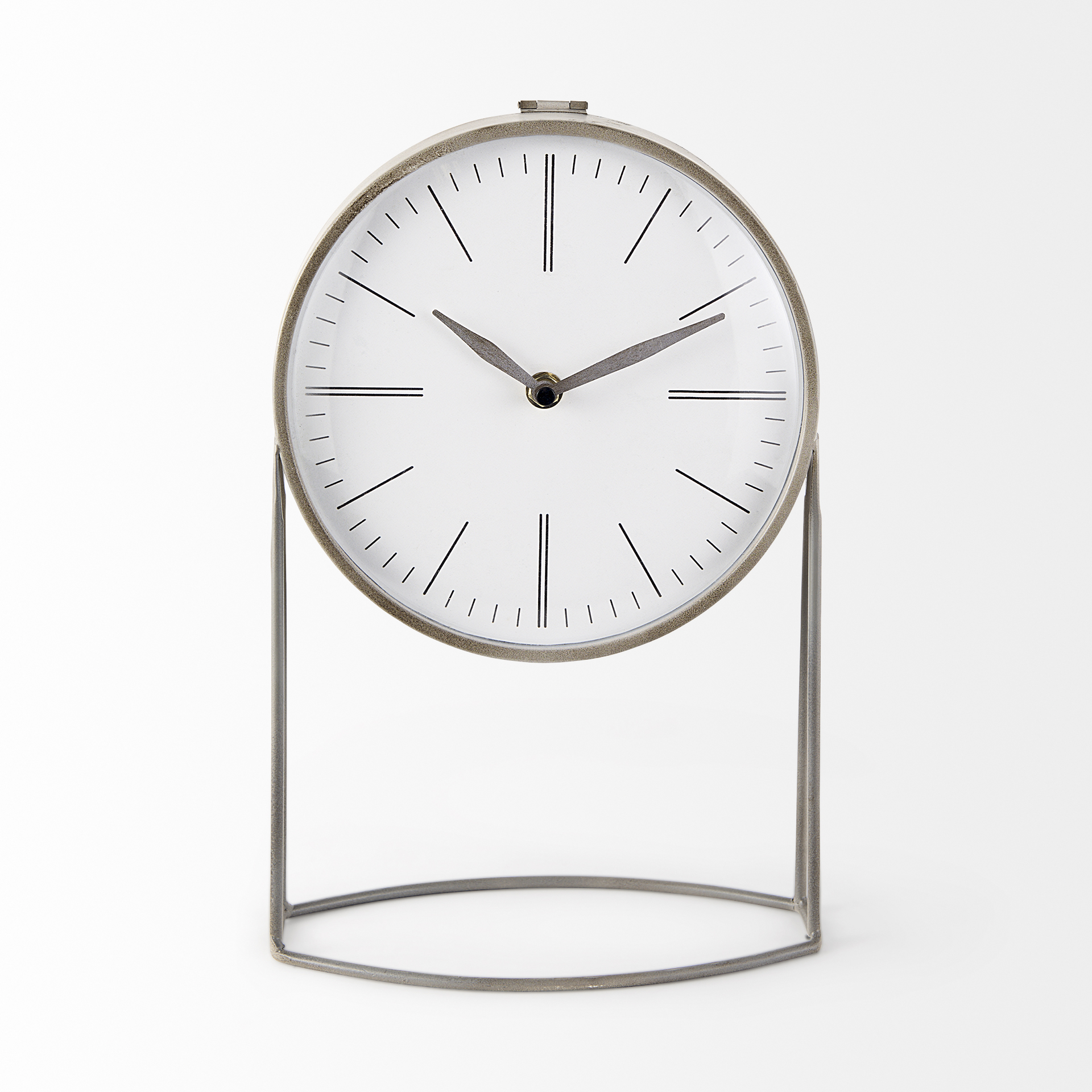 Aurus Matte Gray Metal Table Clock 3 Aurus Matte Gray Metal Table Clock - Image 3