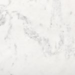 Austen 36L x 36W x 14.5H Round White Marble Top W/ Black Metal Frame Coffee Table