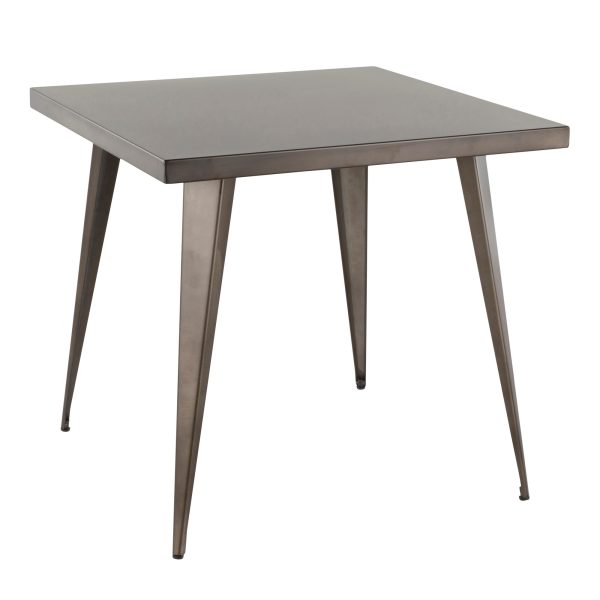 Austin Antique Industrial Dining Table 32 Inch 2