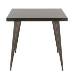Austin Antique Industrial Dining Table 32 Inch