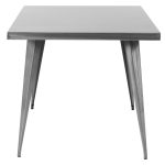 Austin Brushed Silver Industrial 32 Inch Dining Table 18 Austin Brushed Silver Industrial 32 Inch Dining Table