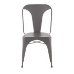 Austin Matte Grey Industrial Dining Chairs (Set of 2) 16 Austin Matte Grey Industrial Dining Chairs (Set of 2)