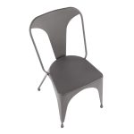 Austin Matte Grey Industrial Dining Chairs (Set of 2) 17 Austin Matte Grey Industrial Dining Chairs (Set of 2)