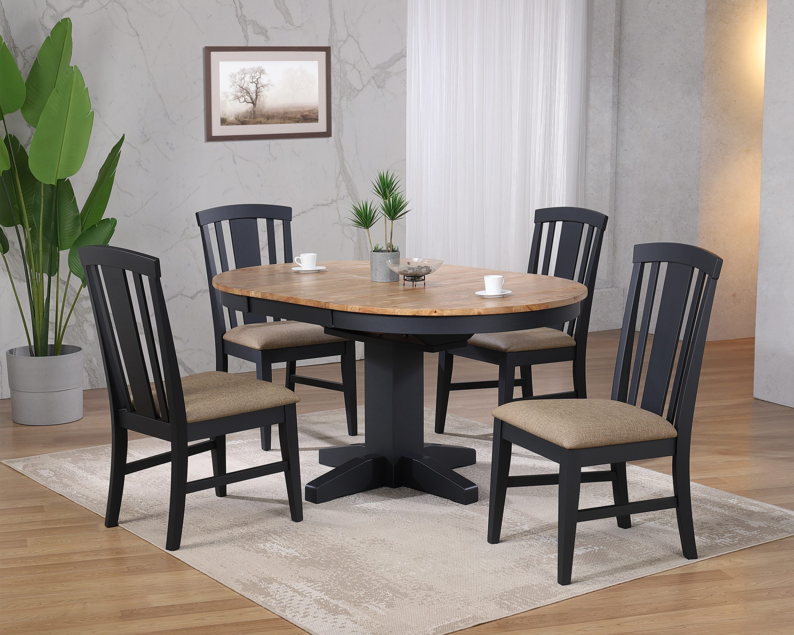 autumn winds fan back side chair (pack of 2)
