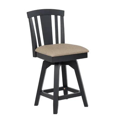 Autumn Winds Fan Back 24-Inch Swivel Counter Stool