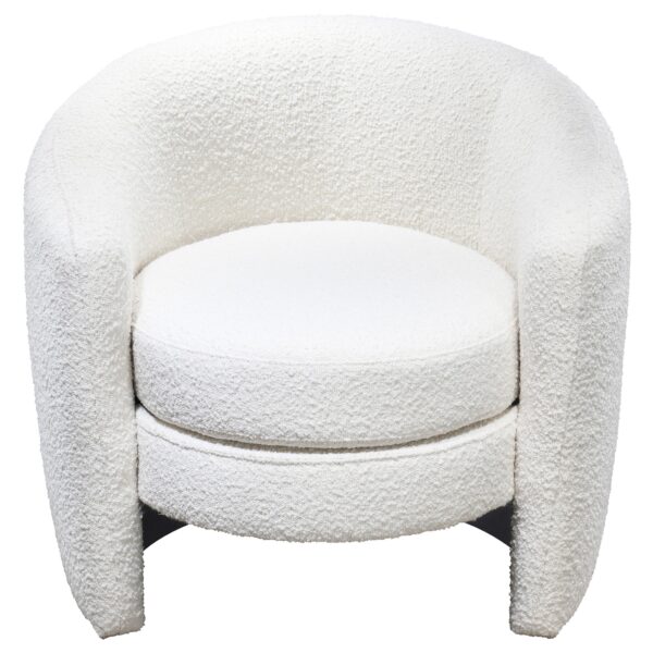 AvalonWhiteBoucleLoungeChair 2
